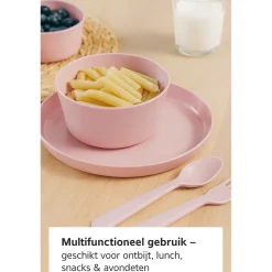 Hem Serviesset 24-delig - Picknickset Voor Camping Roze - Bestekset