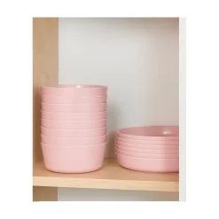 Hem Serviesset 24-delig - Picknickset Voor Camping Roze - Bestekset