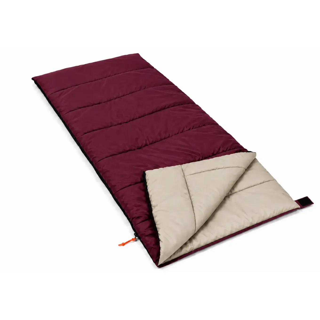 Hem Slaapzak Envelop - Zomer Slaapzak 190x75 Cm - Bordeauxrood