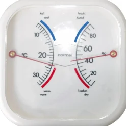 Hendrik Jan Luchtvochtigheidsmeter/thermometer - Kunststof - 9 Cm