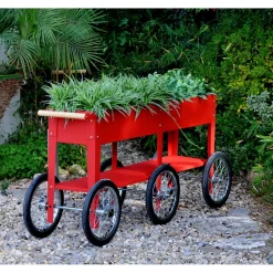 Herstera Garden Plantenbak Hg08937901 - Bloembak - 150 X 35 X 80 Cm - Rood