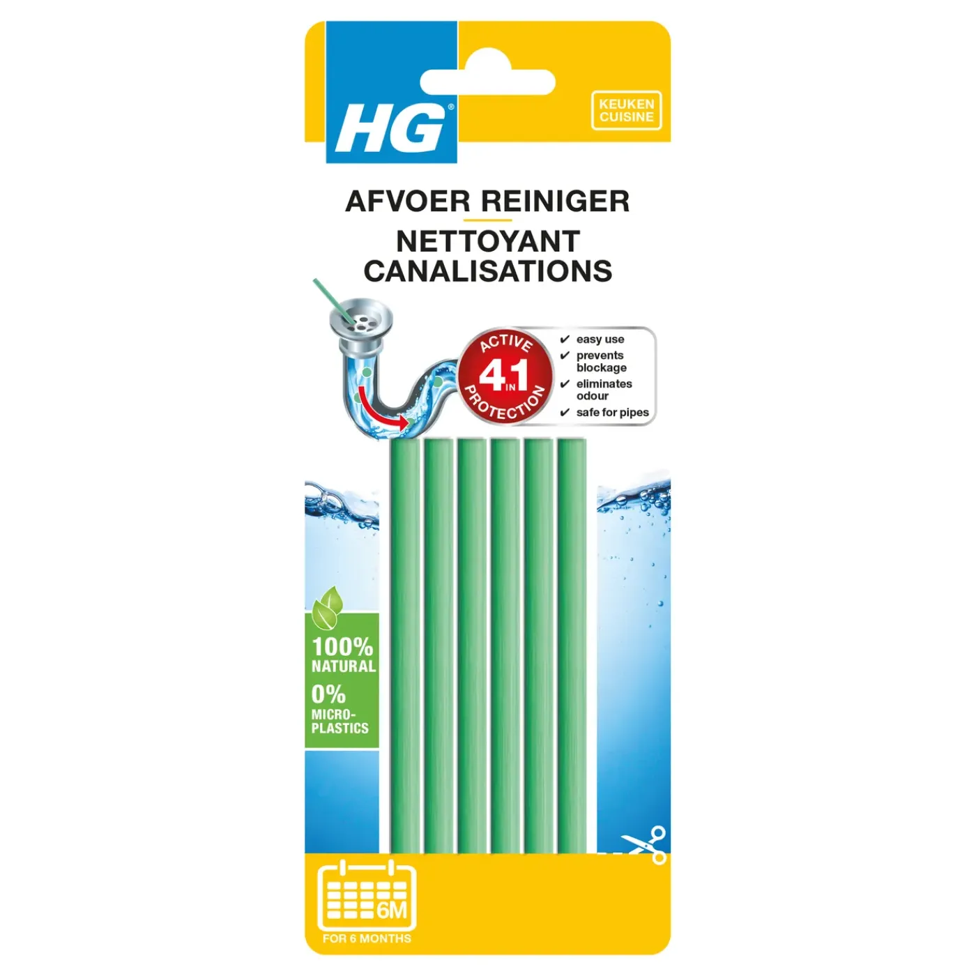 HG Allesreiniger Afvoerreiniger - 6 Sticks