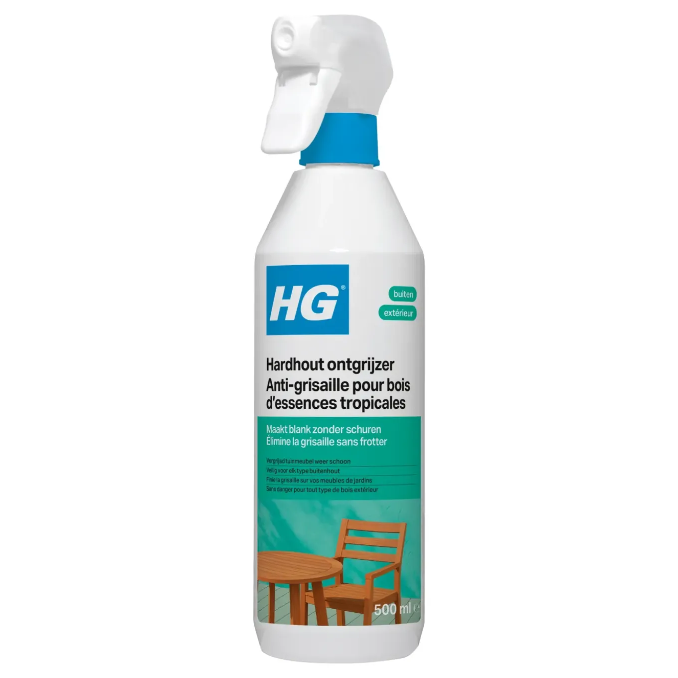 HG hardhout ontgrijzer 500ml