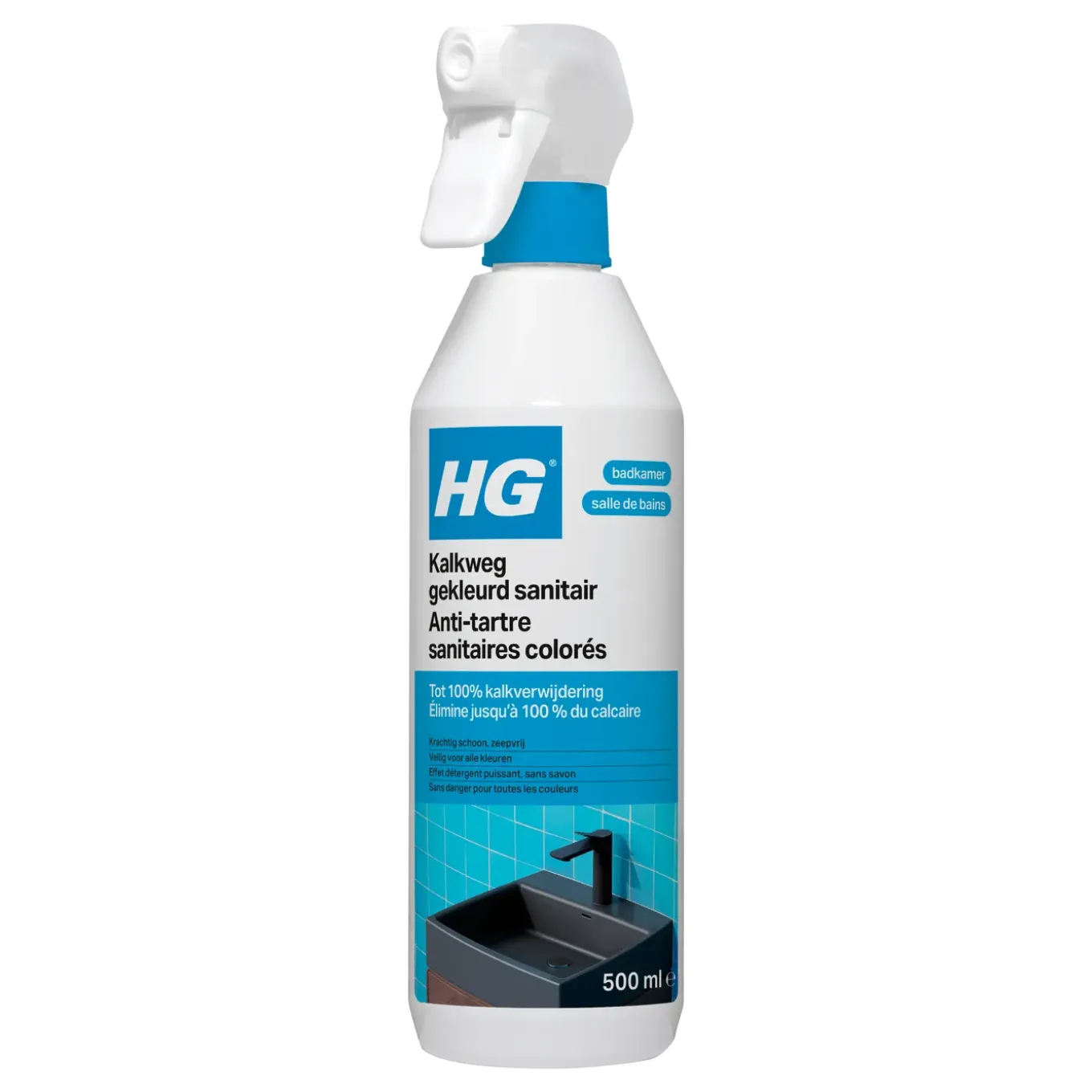 HG kalkweg gekleurd sanitair 500ml