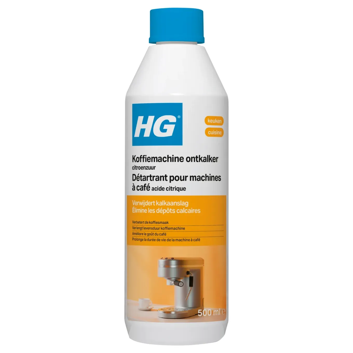 HG koffiemachine ontkalker citroenzuur 500ml