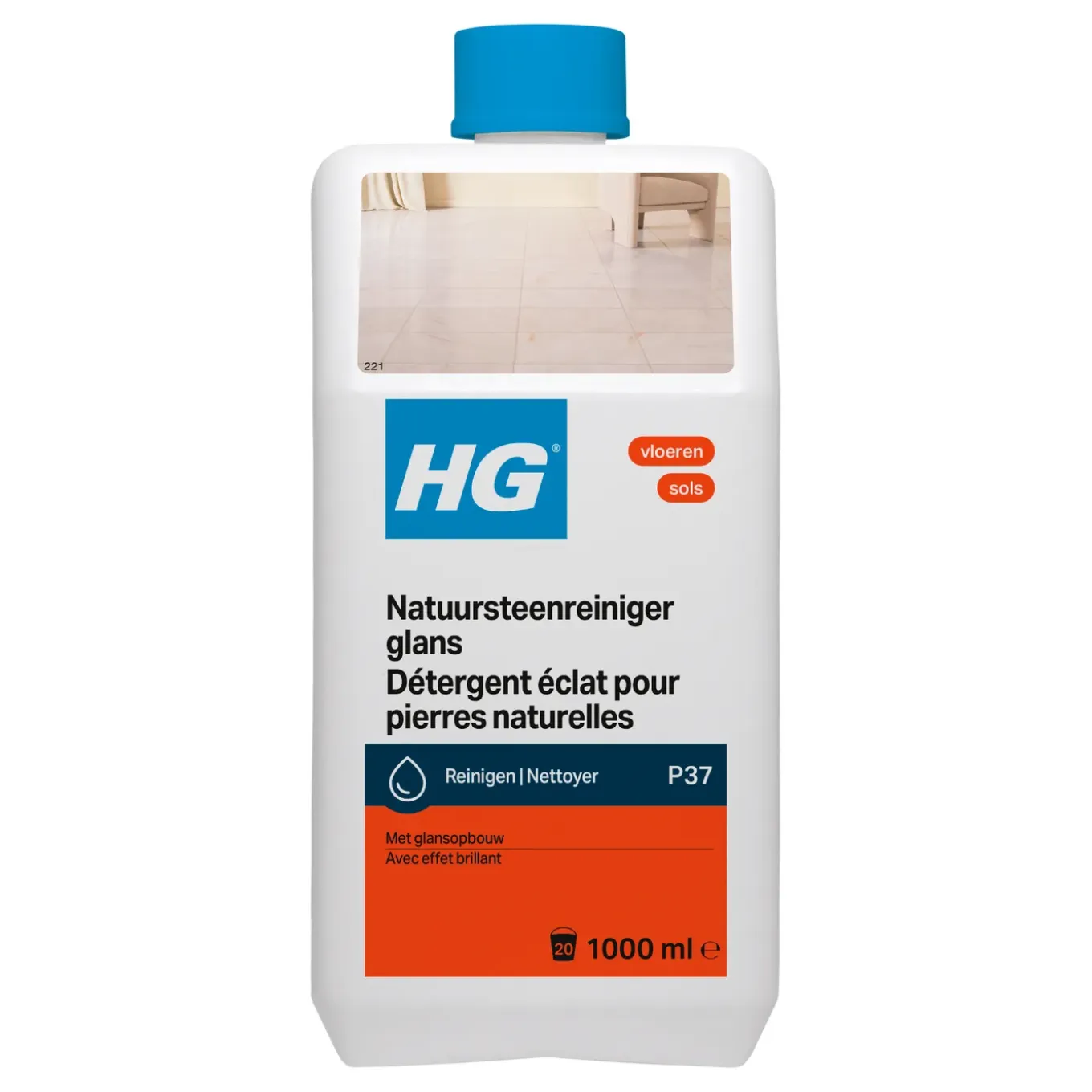 HG Vloerreiniger Natuursteen Glansherstellend - 1L