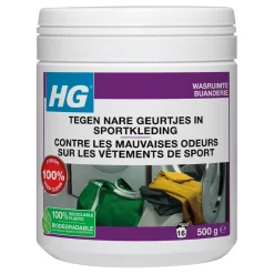 HG wasmiddel tegen nare geurtjes op sportkleding wasmiddel additief 500gr