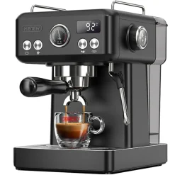 Hibrew - Koffiemachine - H10A - Halfautomatisch Verstelbare Temperatuur 20 Bar Zwart