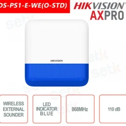 Hikvision - Buitensirene Ds-ps1-e-we - Effectieve Inbraakwaarschuwing - Blauw