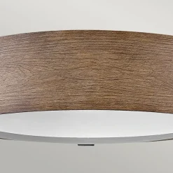 Hinkley Led Plafond Buitenlamp Sawyer - 3x E27 Max 40w - Sequoia Wood Effect With Rust Iron Accents