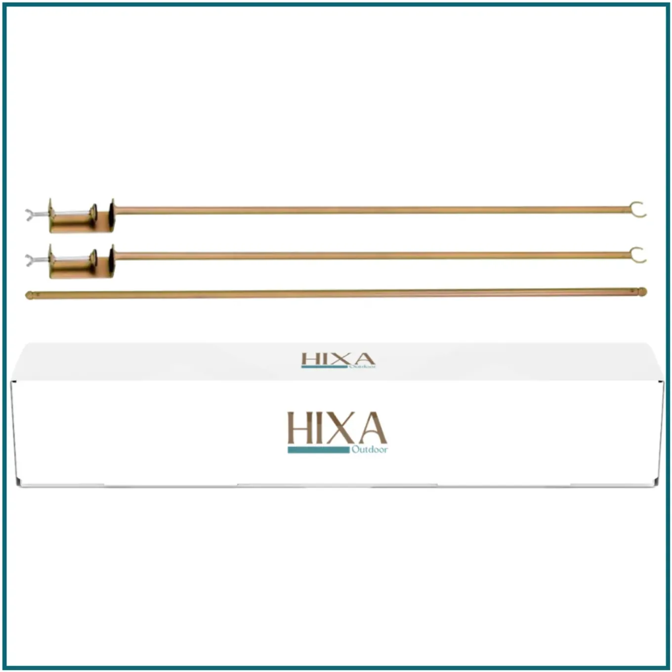 Hixa Decoratieframe Tafelklem Decoratie Goud Verstelbaar 135 Tot 250 Cm Metaal
