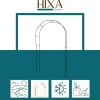 Hixa Rozenboog 240x140cm Klimboog Tuindecoratie Tuinafscheiding Klimplantgeleider Metalen Frame...