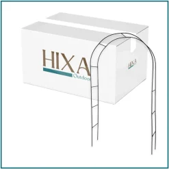 Hixa Rozenboog 240x140cm Klimboog Tuindecoratie Tuinafscheiding Klimplantgeleider Metalen Frame...