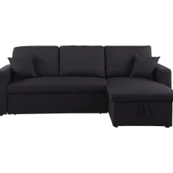 H&j - Hoekbank Met Opbergruimte Slaapbank Meubel Links Of Rechts Bank -alain - 221 X 145 X 85 Cm -