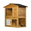 H&j - Houten Hok -noisette - 102 X 55 X 100 Cm - Bruin