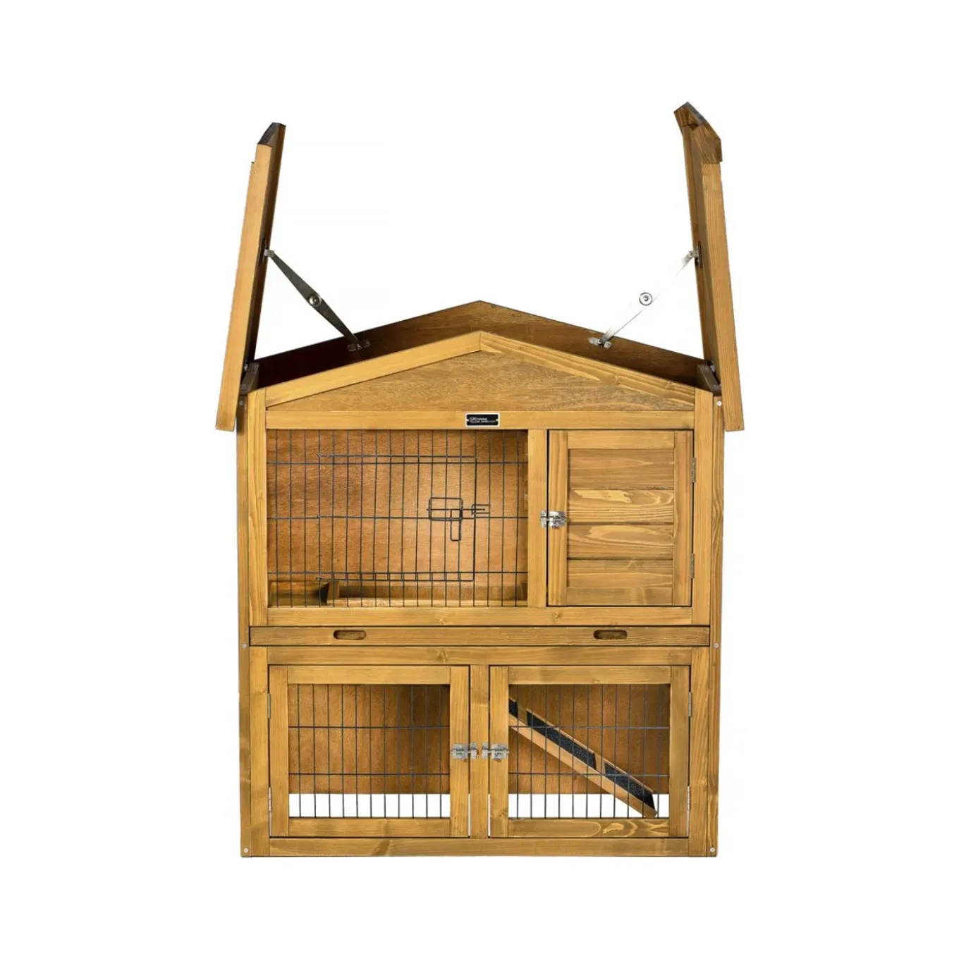 H&j - Houten Hok -noisette - 102 X 55 X 100 Cm - Bruin