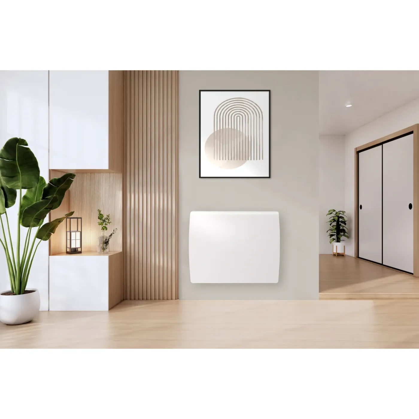 HJM elektrisch radiator Thalie 1000W keramische traagheid wit