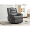 H&j - Relaxfauteuil Relaxstoel Verstelbaar -buckingham - 85 X 93 X 100 Cm - Grijs Lichtgrijs