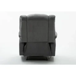 H&j - Relaxfauteuil Relaxstoel Verstelbaar -buckingham - 85 X 93 X 100 Cm - Grijs Lichtgrijs
