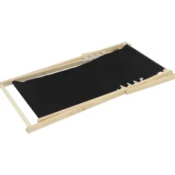H&j - Set Van 2 Houten Ligstoel -chilienne - 107 X 56,5 X 81 Cm - Zwart