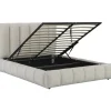 H&j - Tweepersoonsbed Met Opbergruimte Bed 160 X 200 Cm -annie - Beige - Lichtbruin