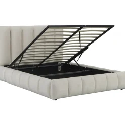 H&j - Tweepersoonsbed Met Opbergruimte Bed 160 X 200 Cm -annie - Beige - Lichtbruin