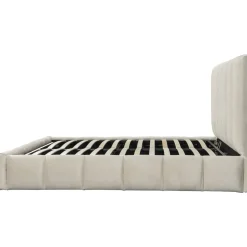 H&j - Tweepersoonsbed Met Opbergruimte Bed 160 X 200 Cm -annie - Beige - Lichtbruin