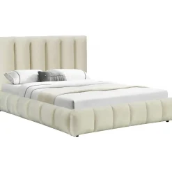 H&j - Tweepersoonsbed Met Opbergruimte Bed 160 X 200 Cm -annie - Beige - Lichtbruin