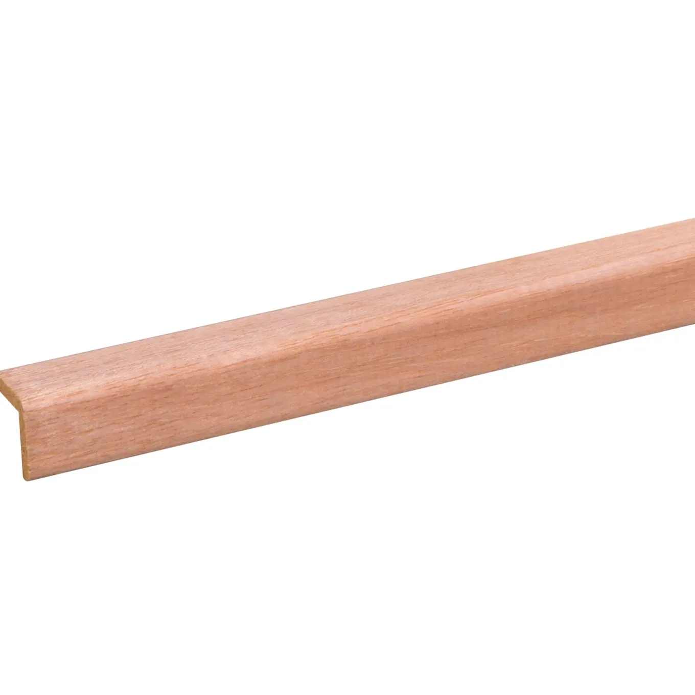 Hoeklat - Hardhout - Onbehandeld - 20x20mm - 270cm