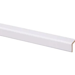 Hoeklat MDF wit zelfklevend 21x21mm 260cm