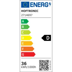 HOFTRONIC - Led Paneel - 60x60 Cm - 36w 4860lm - 4000k Neutraal Wit - Flikkervrij - Ugr19 - Ip20