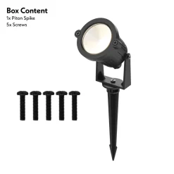 HOFTRONIC - Led Prikspot - 4,9w 425lm - Kantelbaar - 3000k Warmwit - Ip65 - Zwart