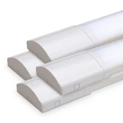 HOFTRONIC - 4x Led Batten - 60cm - 18w 2400lm 6400k Daglichtwit Ip20 Niet Dimbaar