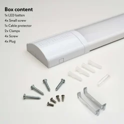 HOFTRONIC - 2x - Led Batten - 18w 6400k 2520lm Niet Dimbaar Ip20