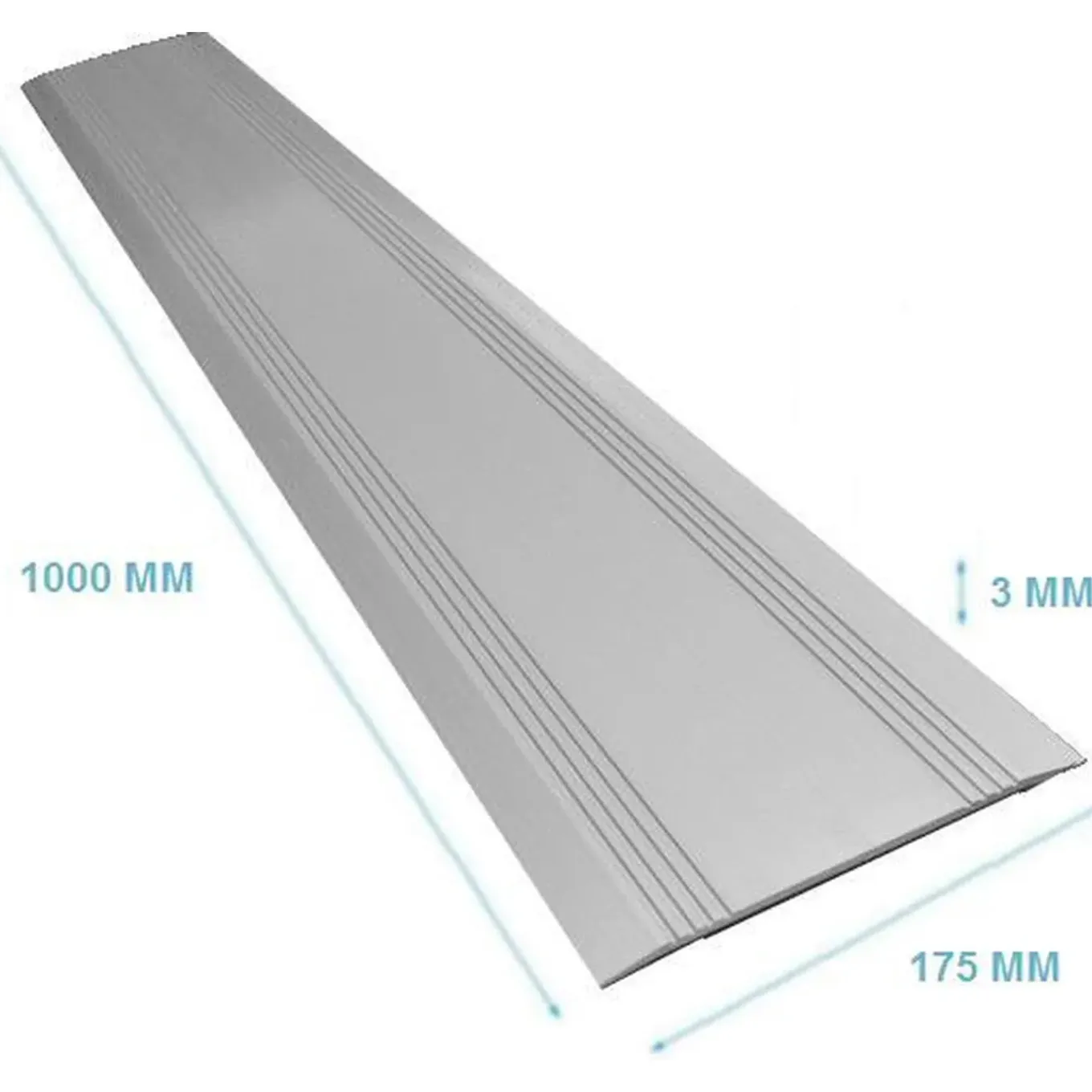 Homecare Innovation - Drempelvervanger - Metaal - 3 X 175 X 1000 Mm - Aluminium