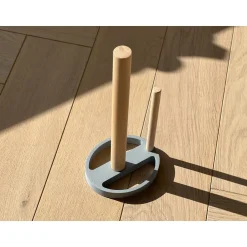 Home 3d - Keukenrolhouder Premium - Beukenhout - Grijs