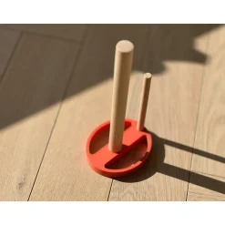 Home 3d - Keukenrolhouder Premium - Beukenhout - Rood