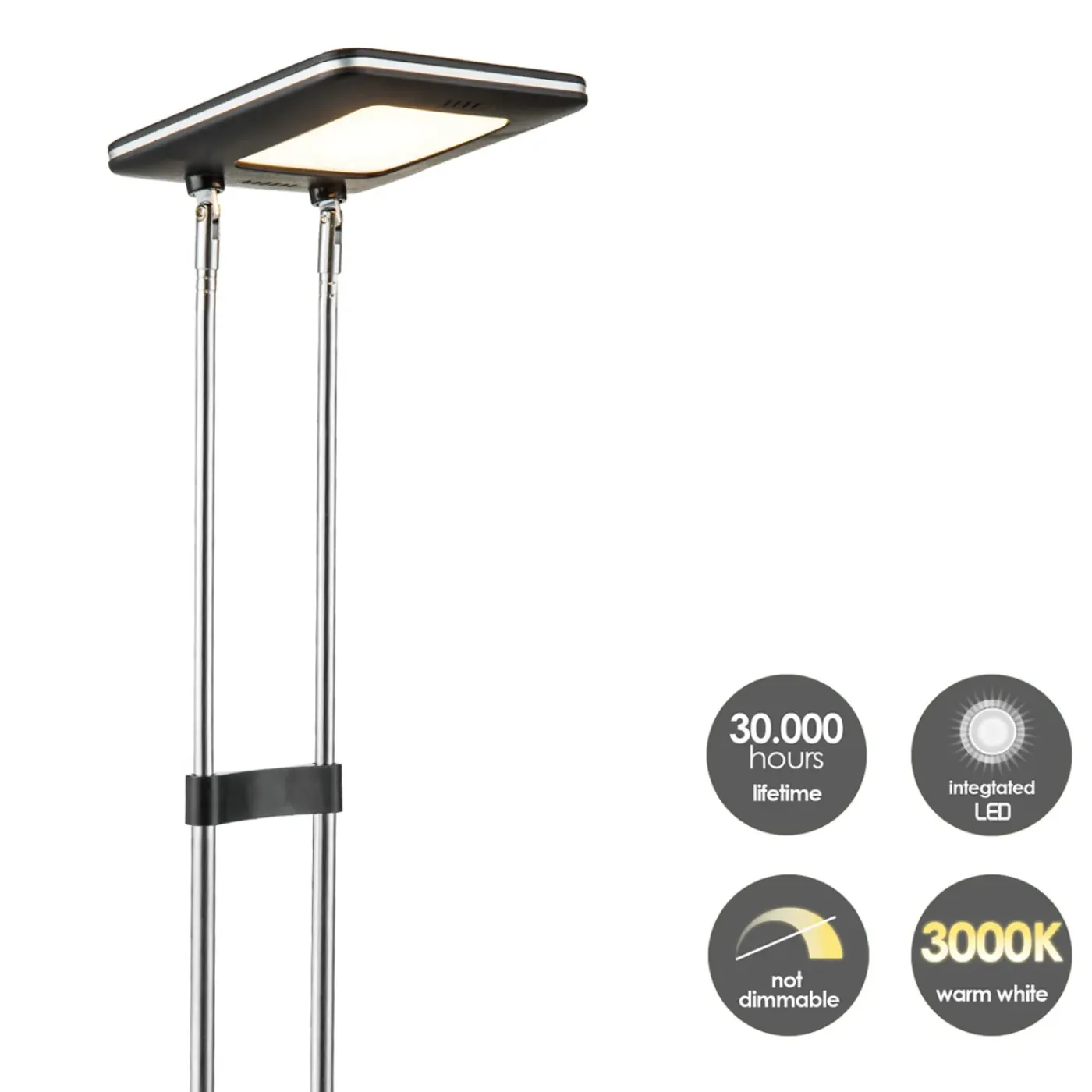 Home Sweet Home bureaulamp Check zwart 2,5W