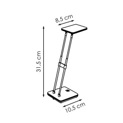 Home Sweet Home bureaulamp Check zwart 2,5W