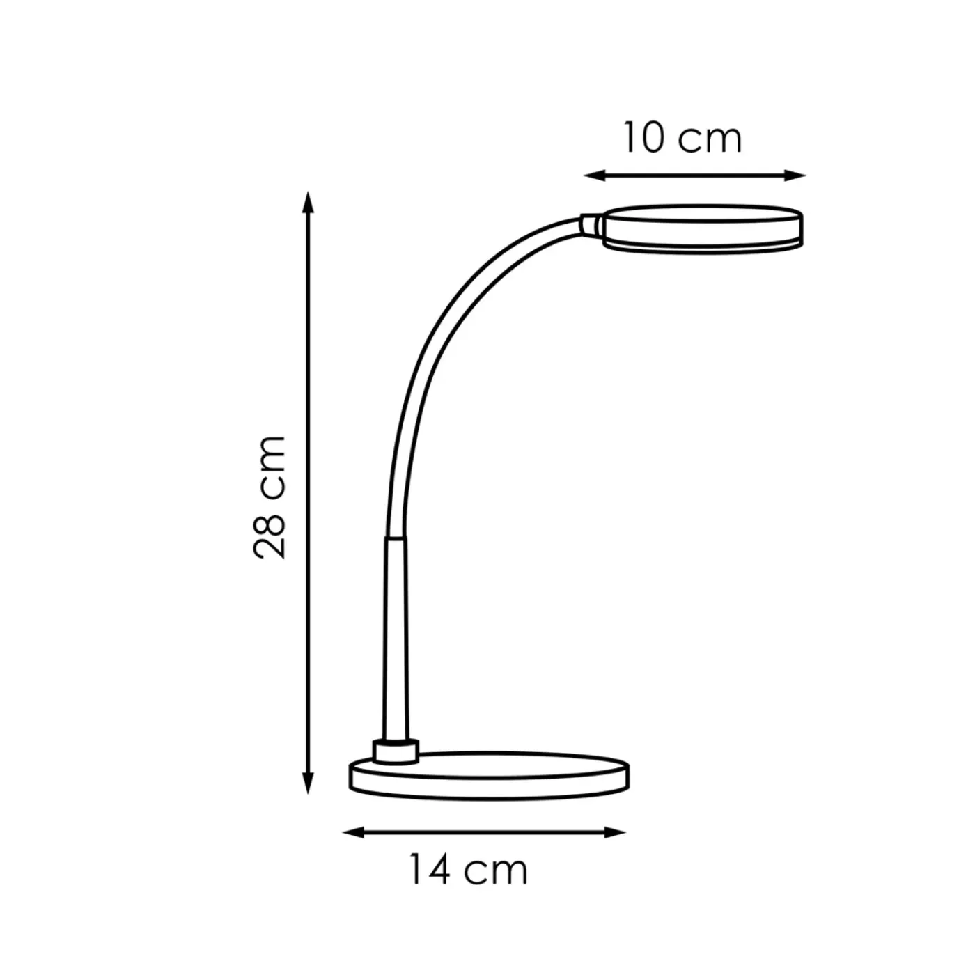 Home Sweet Home bureaulamp Polly zwart 5,5W