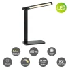 Home Sweet Home bureaulamp Talia zwart 6W