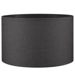 Home Sweet Home Lampenkap Canvas Antraciet - B:35xd:35xh:21cm