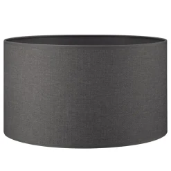 Home Sweet Home Lampenkap Canvas Antraciet - B:40xd:40xh:22cm