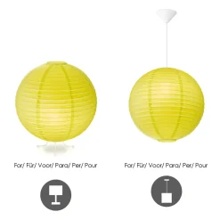 Home Sweet Home Lampenkap Lampion - Papier - Groen - D40cm - H40,5cm - E27