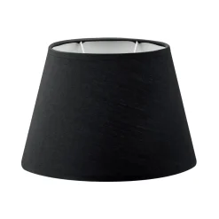 Home Sweet Home Lampenkap Largo Ovaal Zwart - B:24xd:14xh:16cm
