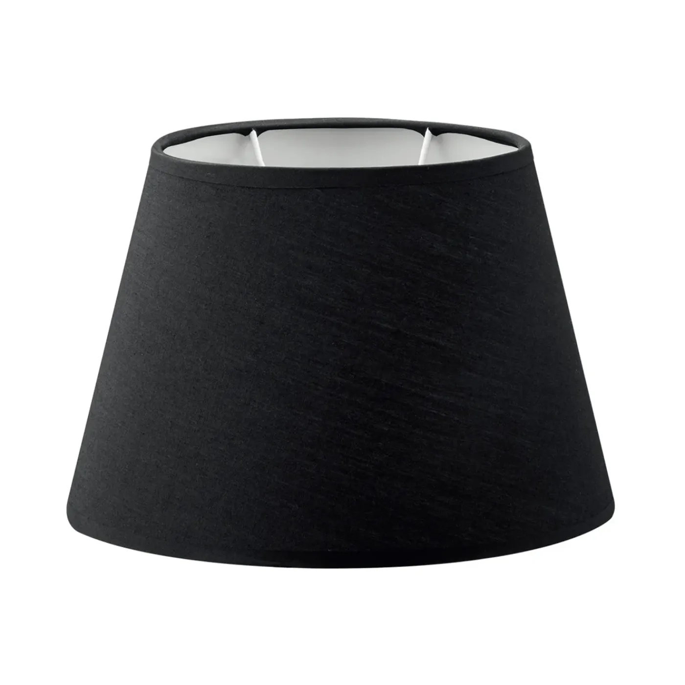 Home Sweet Home Lampenkap Largo Ovaal Zwart - B:24xd:14xh:16cm