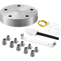 Home Sweet Home plafondkap mat staal ⌀12cm 5 lichts