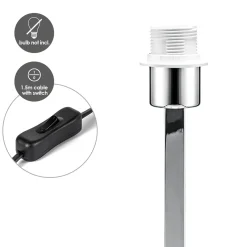 Home Sweet Home Tafellamp Voet Gomez 12.5/12.5/39cm - Chroom