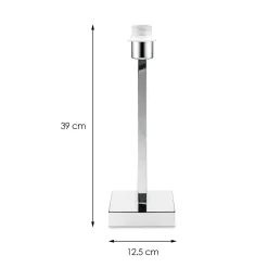Home Sweet Home Tafellamp Voet Gomez 12.5/12.5/39cm - Chroom