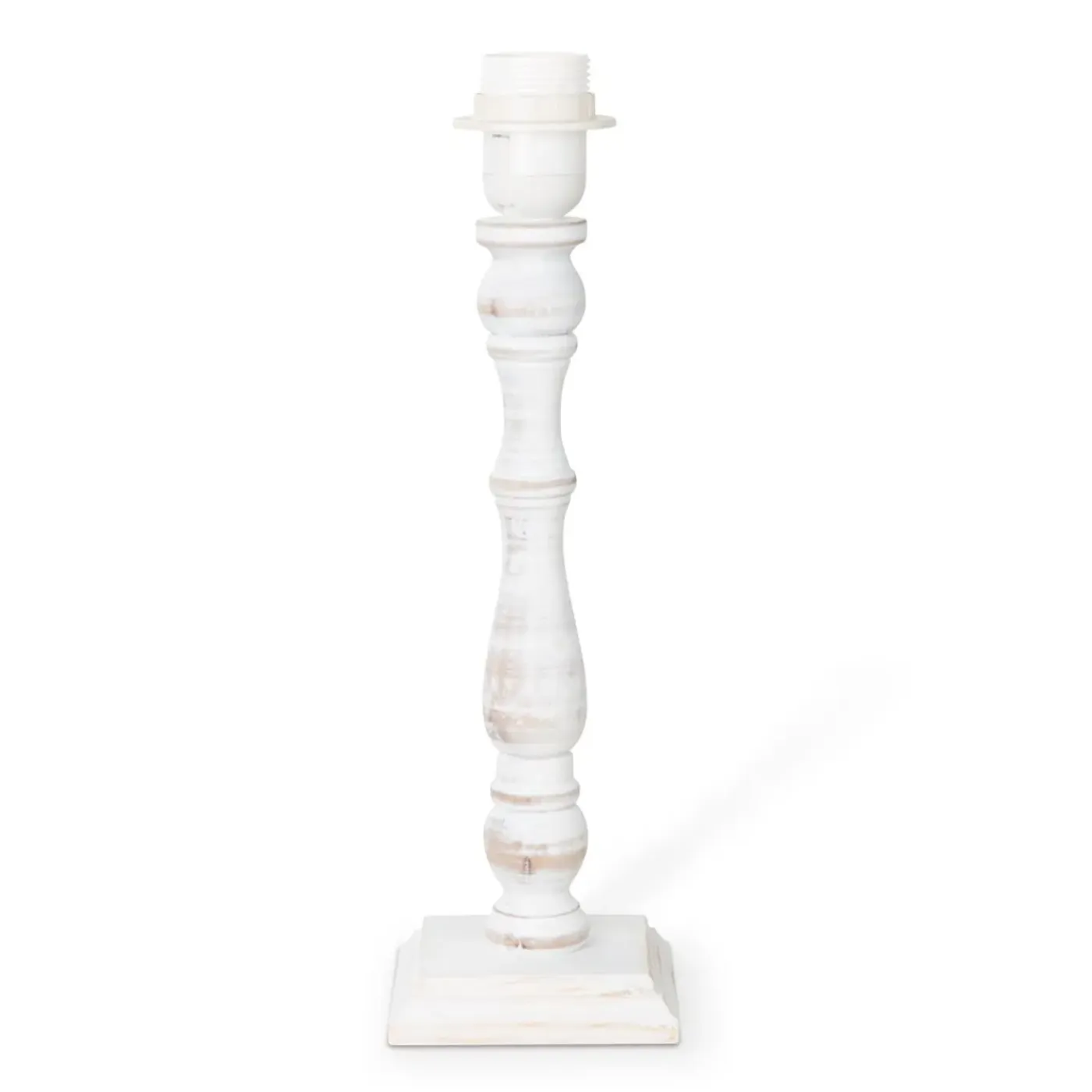 Home Sweet Home Tafellamp Voet Woodi 12/12/38cm - Wit